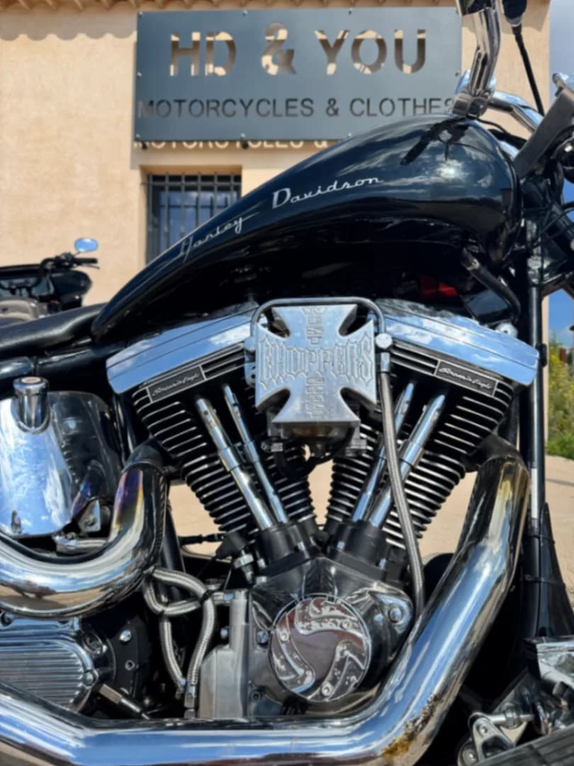 Harley Davidson  Softail Fxstl show bile - Miniature 2