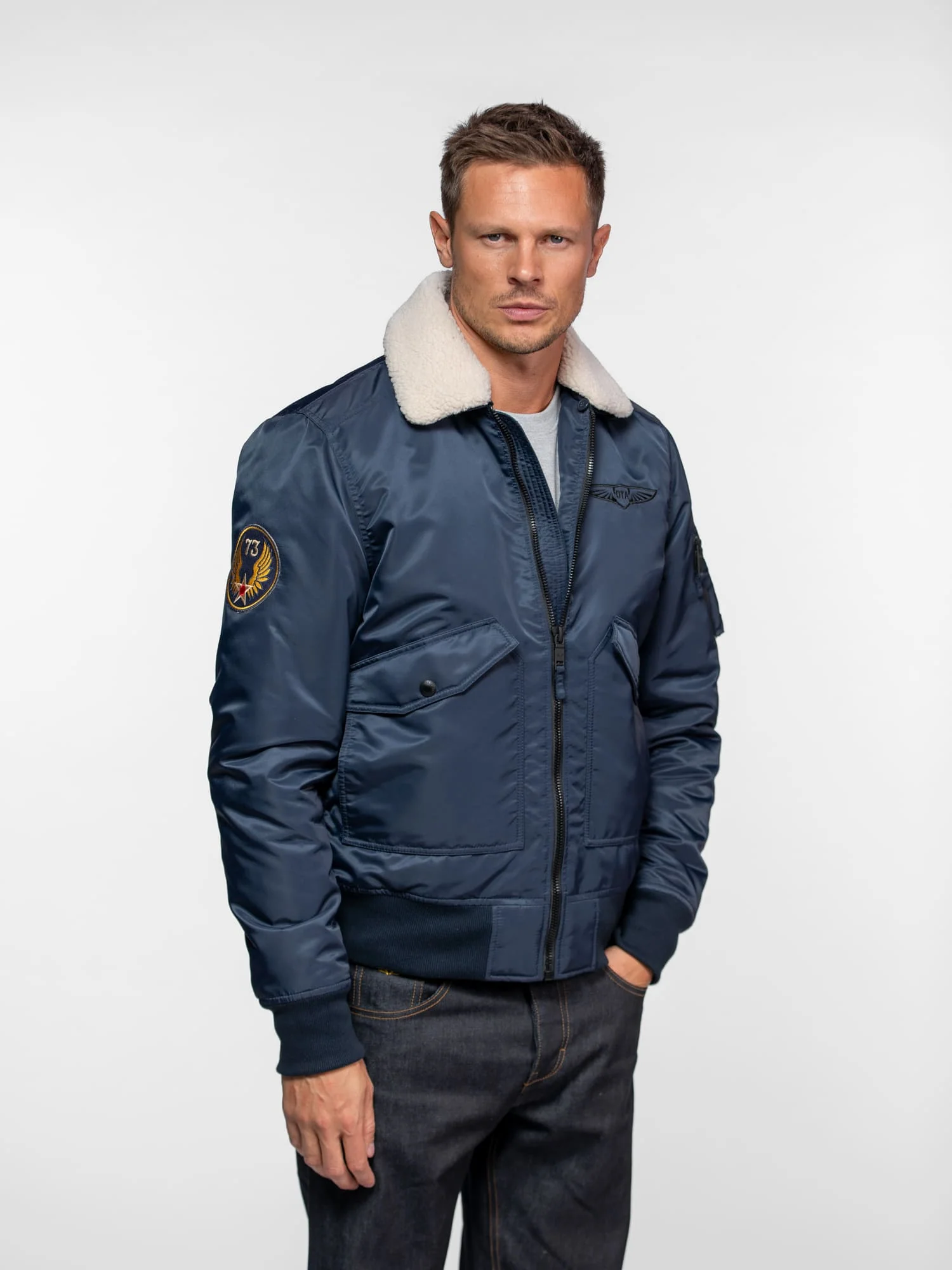 Veste Aviateur en Nylon Hanford