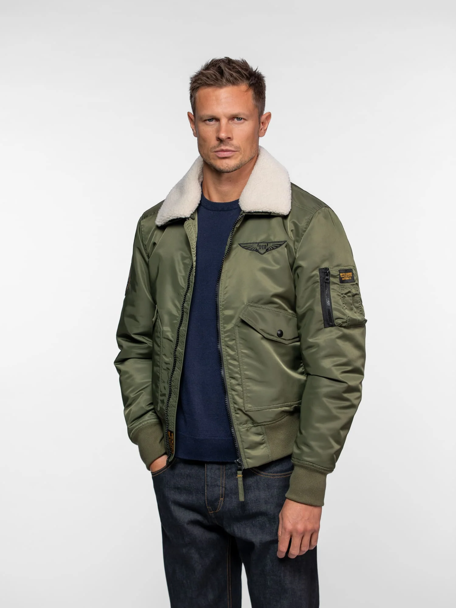 Veste Aviateur en Nylon Hanford